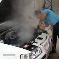 شستشوی موتور انواع خودروها با بخار