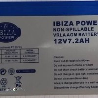 باتری ۱۲ ولت ۷.۲ آمپر برند ایبیزا پاور - Ibiza power 12V7.2AH battery