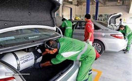 گاز سوز کردن خودرو در خیابان جی