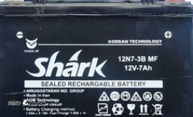 قیمت فروش باطری موتور سیکلت شارک ( shark ) 12N7