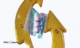 فروش شبرنگ دوچرخه مدل فلشی رنگ نارنجی و مشکی در اصفهان