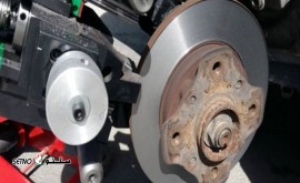 تراش دیسک رو کار خودرو/ماشین با دستگاه /زیر و بندسازی سلطانی