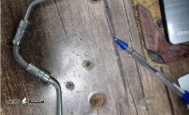 لوله حصیری پشت پمپ گازوئیل یورو 5 نیسان دیزل