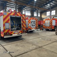 طراحی / نصب برچسب خودرو آتش نشانی / اصفهان