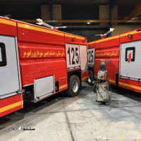 طراحی / نصب برچسب خودرو آتش نشانی / اصفهان