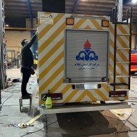 نصب شبرنگ خودرو اداره گاز _ اصفهان