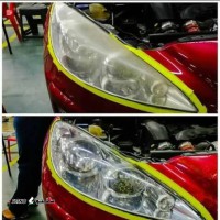 شفاف سازی چراغ خودرو در خیابان آتشگاه