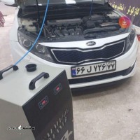 کربن زدایی خودرو در خیابان بهارستان غربی