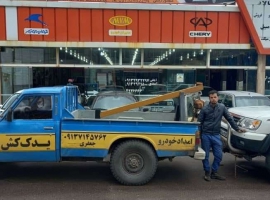 سوخت رسانی و امداد بنزین در شهر بابک 